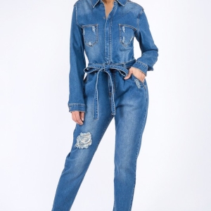 Girls Day Out Denim Jumpsuit SM-3x