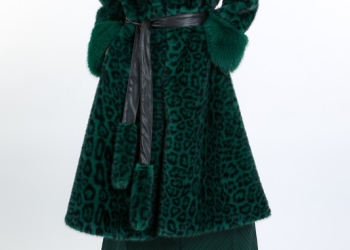 Cheetah Love Affair Faux Fur Belted Coat