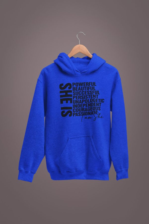 SHE IS Unisex Sized Hoodie *Sizes Small-2x*