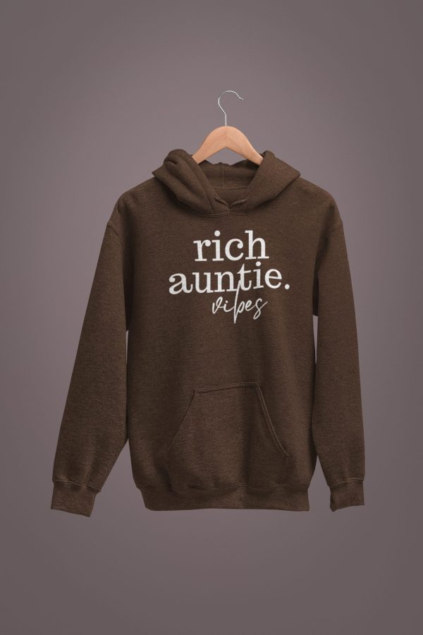 Rich Auntie Vibes Unisex Sized Hoodie *Sizes Small-2x*