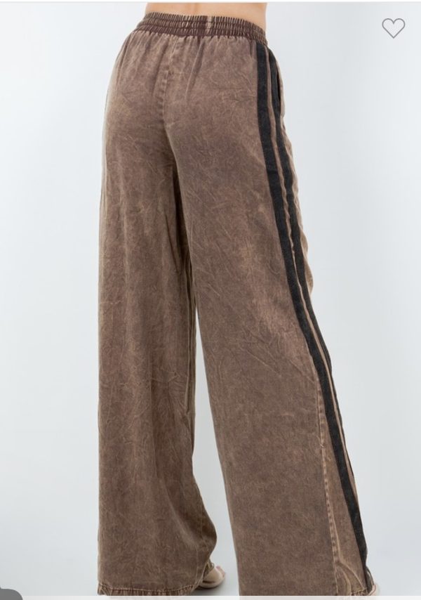 Vintage Drawstring Wide Leg Pants - Image 2