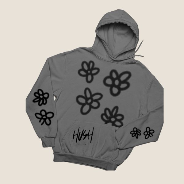 HUSH Flowers Unisex Hoodie *Sizes Small-2x*